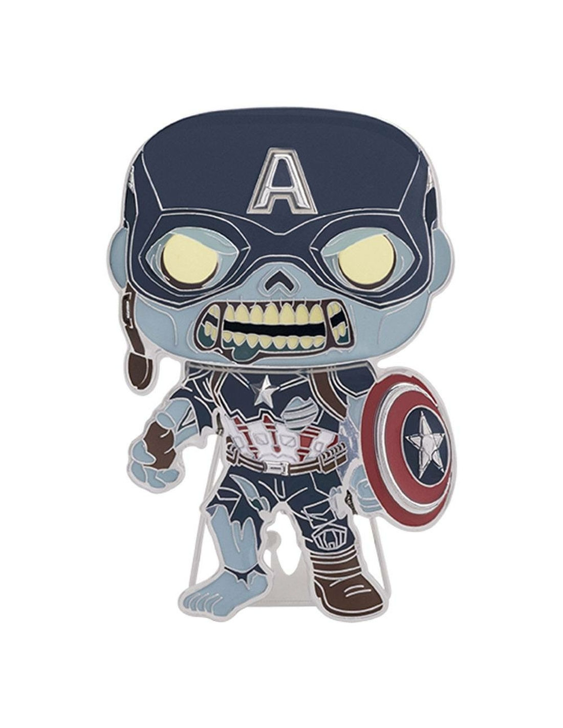 Wallpaper #vWfWEJMBSpphPi3-LPSt48 What if Pop Enamel Pin Zombie Captain America 10 Cm