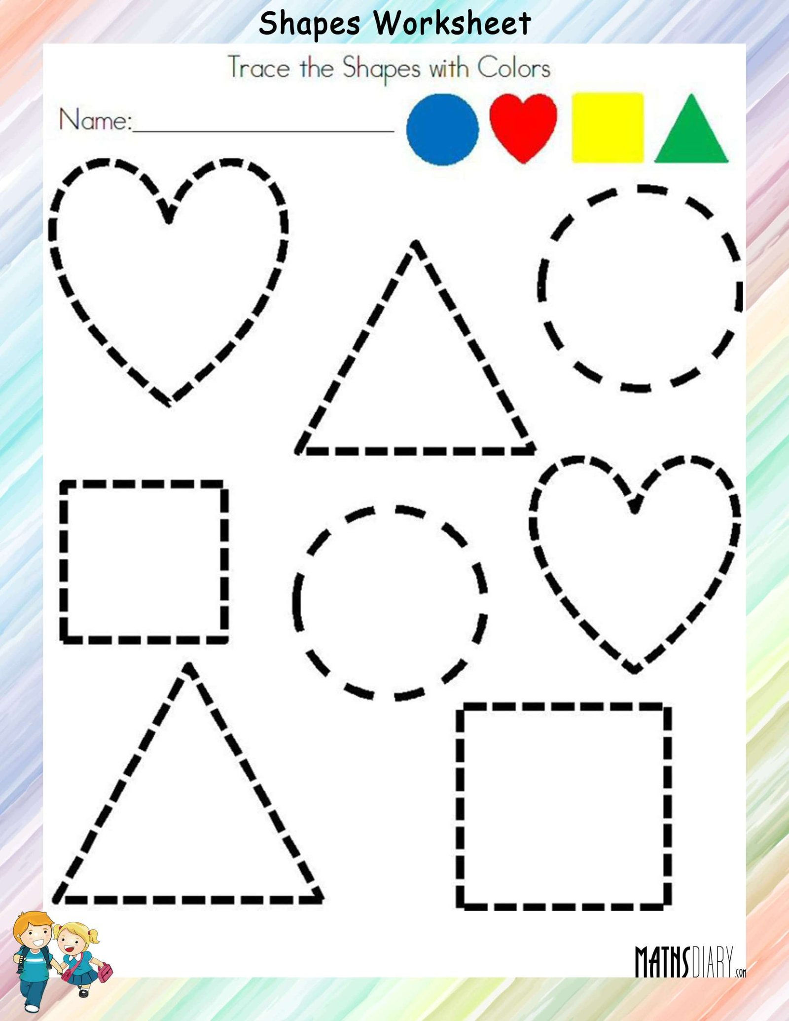 Wallpaper #e2ccB5MBSpphPi3-dsRU279 Learning Basic Shapes Color Trace and Connect Shapes