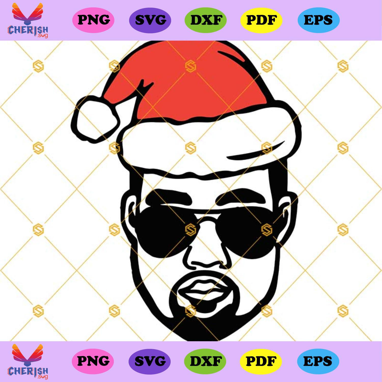 Wallpaper #fx3mLJMBlOZrFDOkqcxn330 Kanye West Santa Hat Christmas Svg Png Dxf Eps Cut Files Clipart Cricut