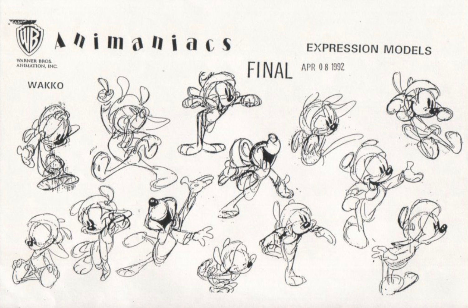 Wallpaper #UEBvMJMBJhL2WPbav8H-90 Dan Haskett Animaniacs Animaniacs 1993 Character Design Production
