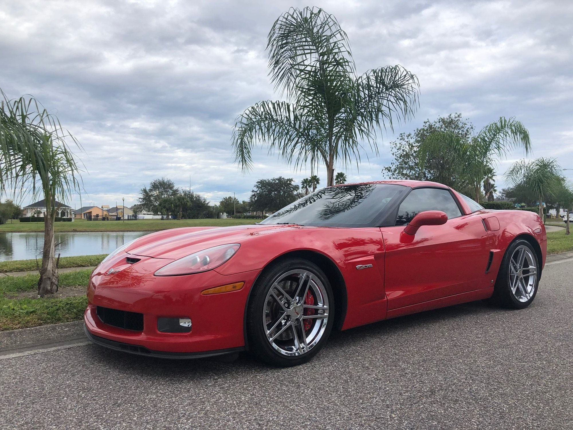 Wallpaper #2gPCZZMBpyOg8YnE09lt192 Fs for Sale 2008 Victory Red Corvette C6 Z06 2lz Stock Fl Car