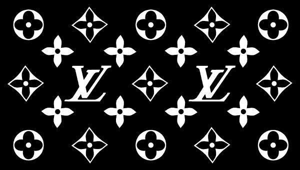 Wallpaper #UmfG5ZIBSpphPi3-tDHV4 Vector Black and White Louis Vuitton Logo Semashowcom