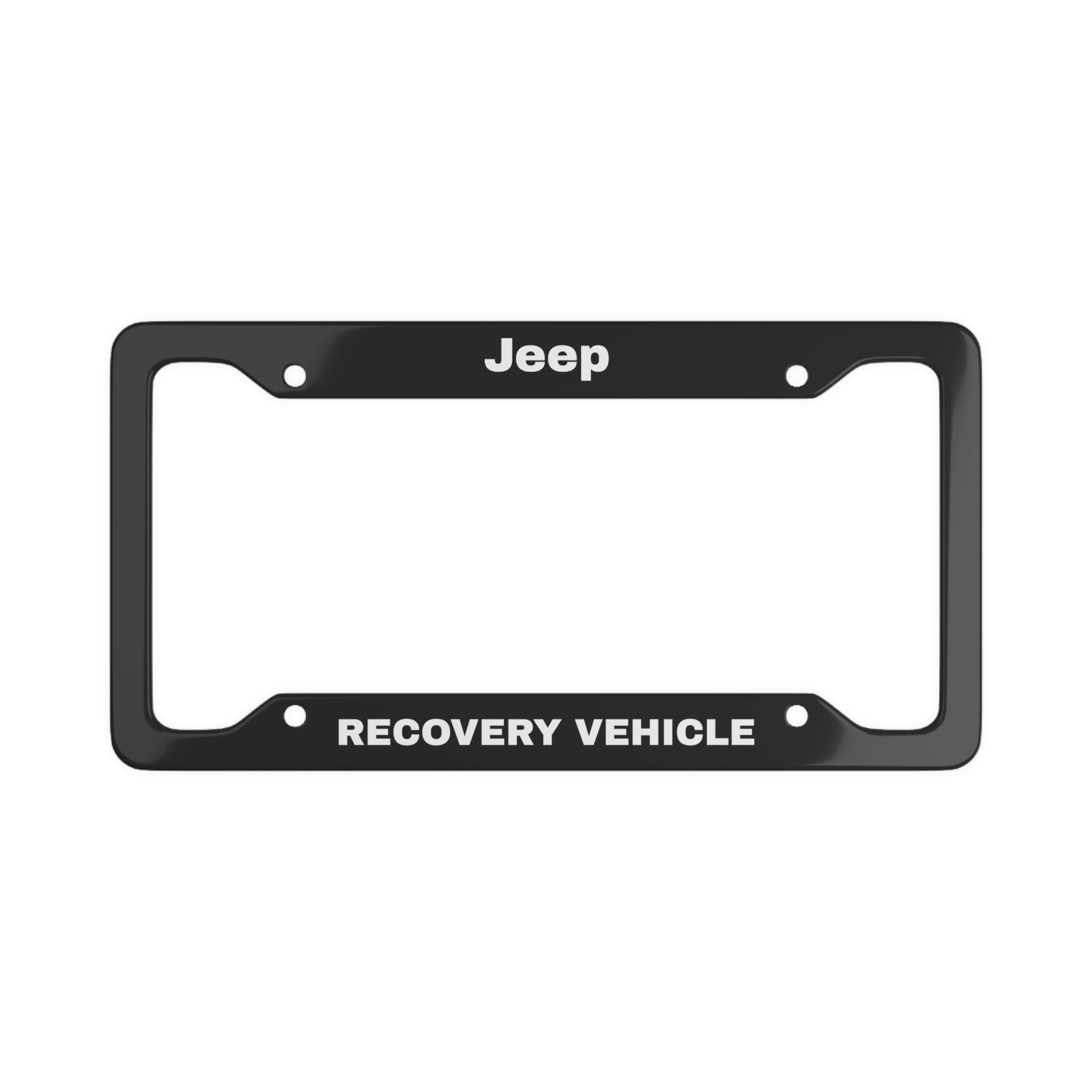 Wallpaper #5We565IBSpphPi3-V00y237 Jeep Recovery Vehicle License Plate Frame Black Stickerfab 1