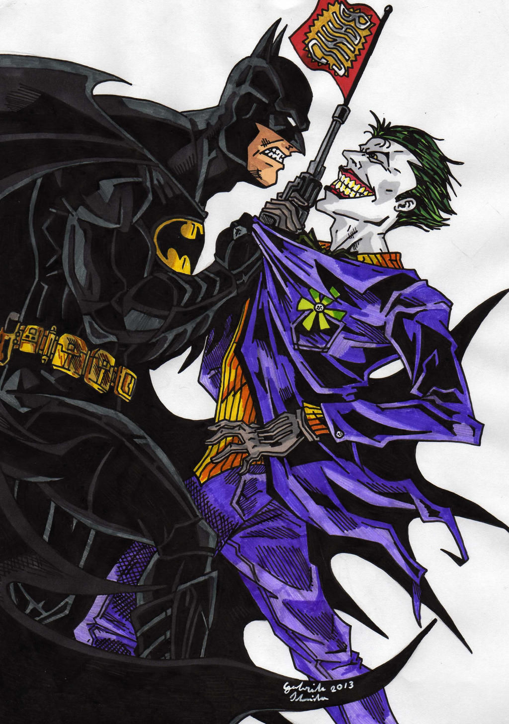 Wallpaper #ZQAJ7I4BSdW8dNoukRMm30 Batman vs Joker 3 by Gabred Hat on Deviantart