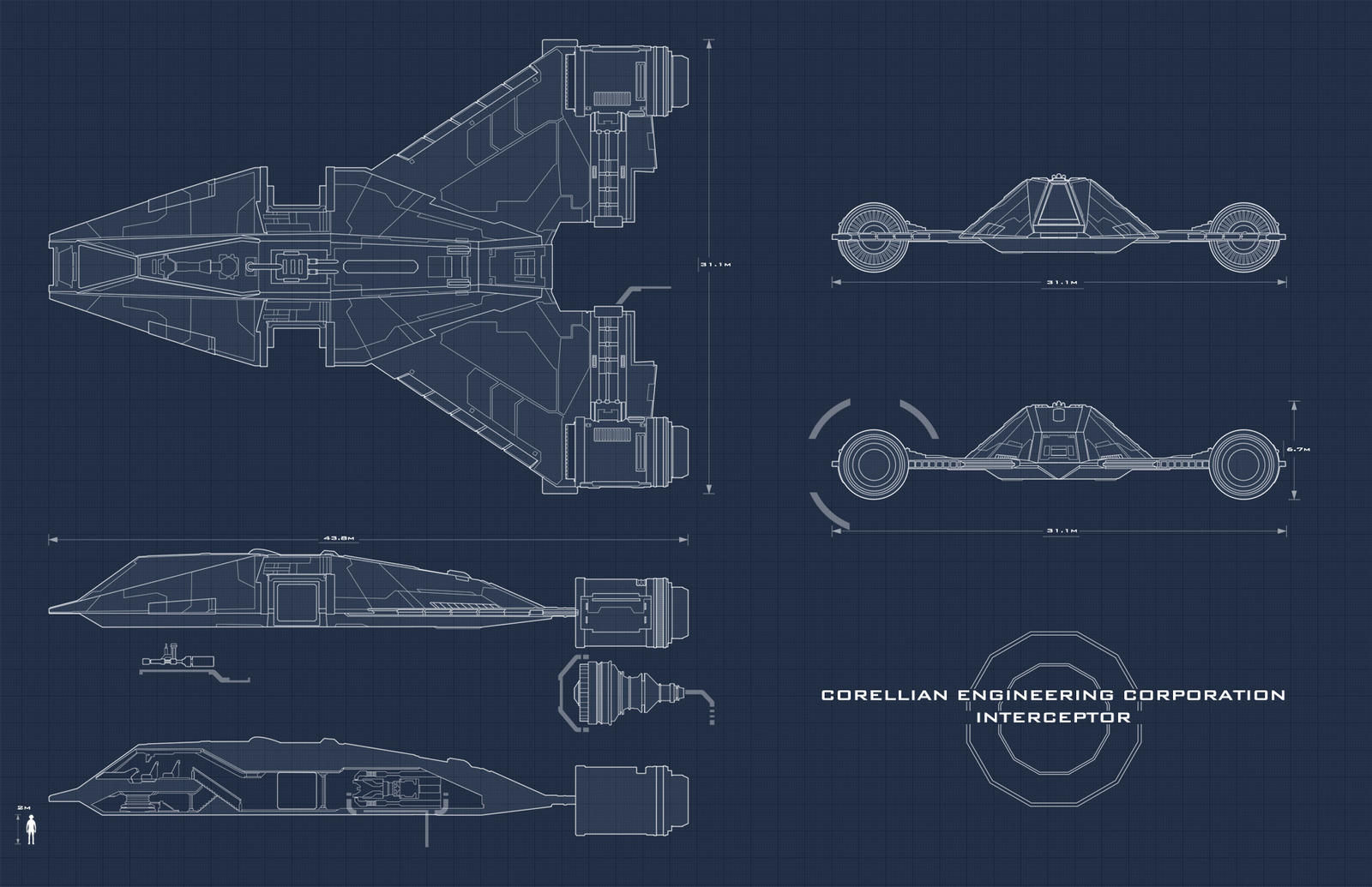 Wallpaper #H2huGZMBSpphPi3-FBdI32 Star Wars Interceptor Blueprint by Adamkop on Deviantart