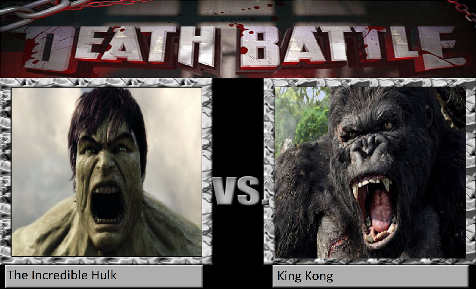 Wallpaper #1u_fTJMBMN-XEVvVqz4791 Cgd64 Death Battle Incredible Hulk vs King Kong by Crazygamerdragon64