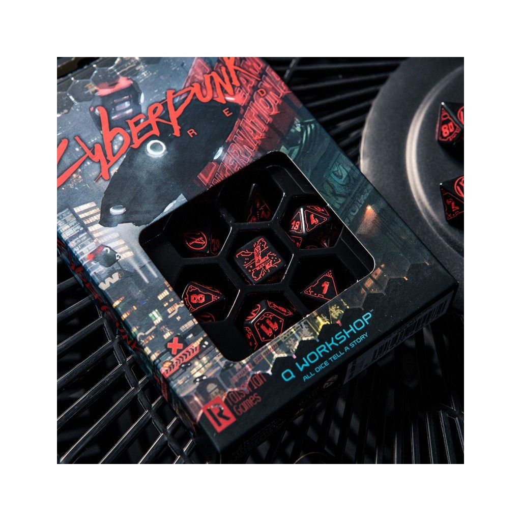 Wallpaper #82hwF5MBSpphPi3-DQ65155 Acheter Cyberpunk Red Rpg Dice Set Jeux De Societe Q Workshop