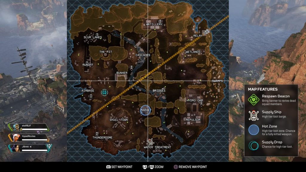 Wallpaper #DLgY2pIBJvJKYCmE0vDh14 Apex Legends Map Guide Loot Drops Hot Zones and More Dot Esports