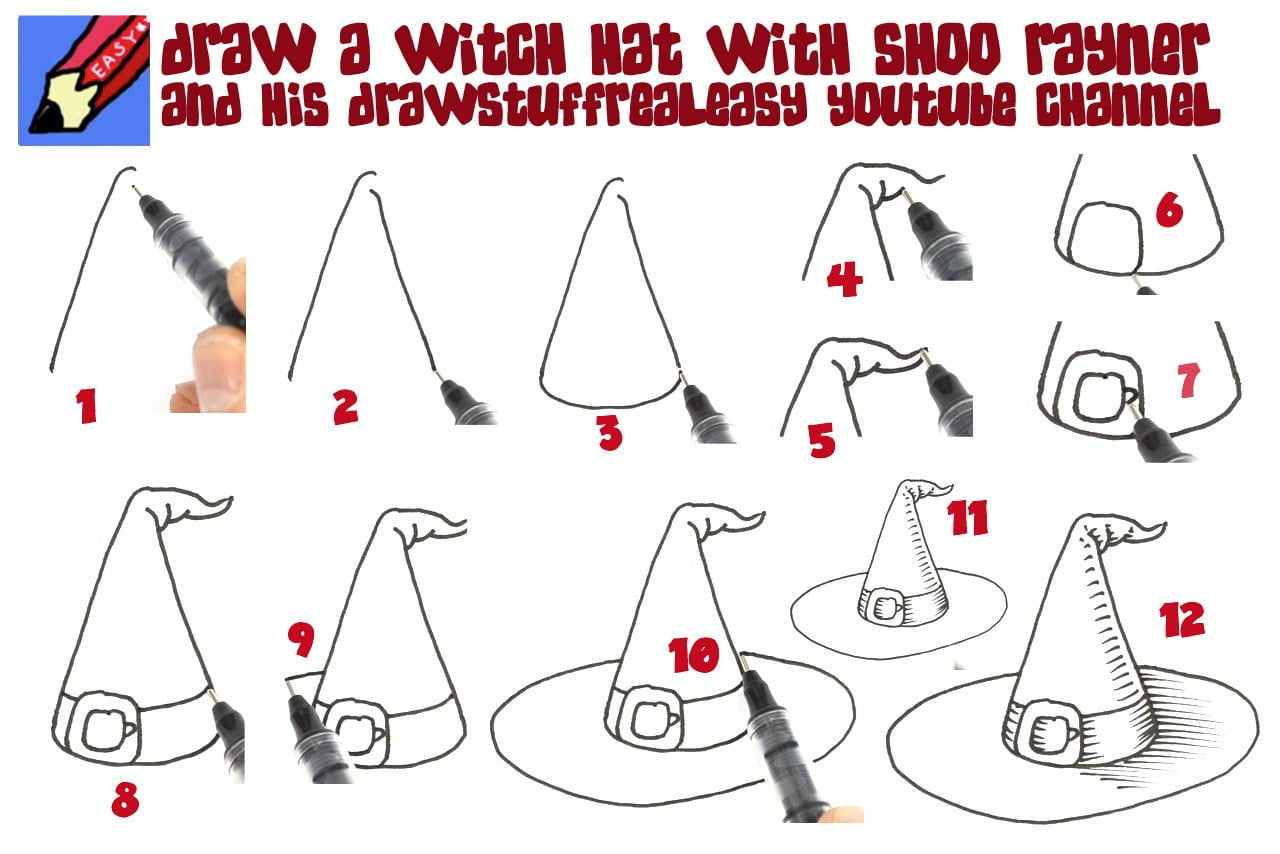 Wallpaper #H3d9JpMB-pgBXx60lqI5307 Learn How to Draw a Witchs Hat Shoo Rayner Author