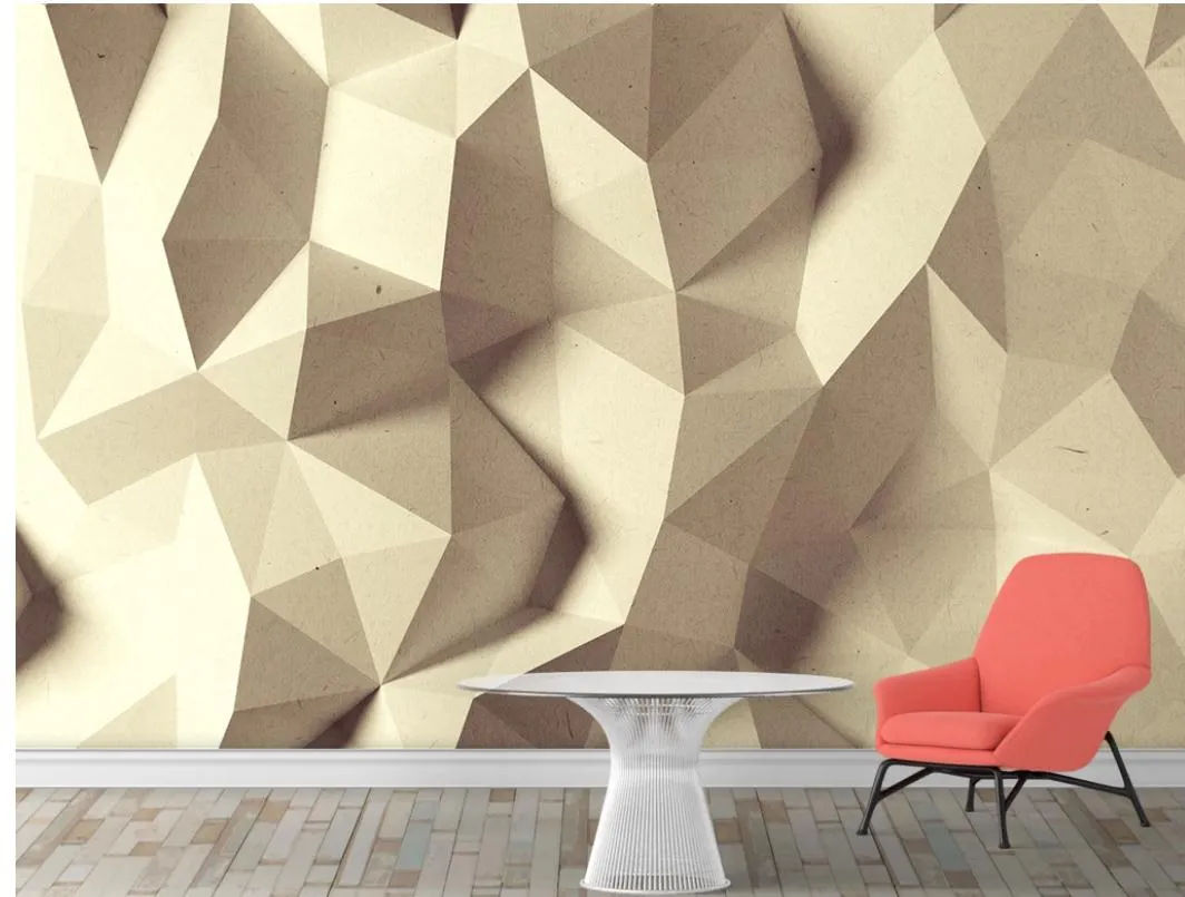 Wallpaper #y2dv6pIBSpphPi3-NEYG296 Minimalist 3D Geometric Geometric Wallpaper for Living Room and TV