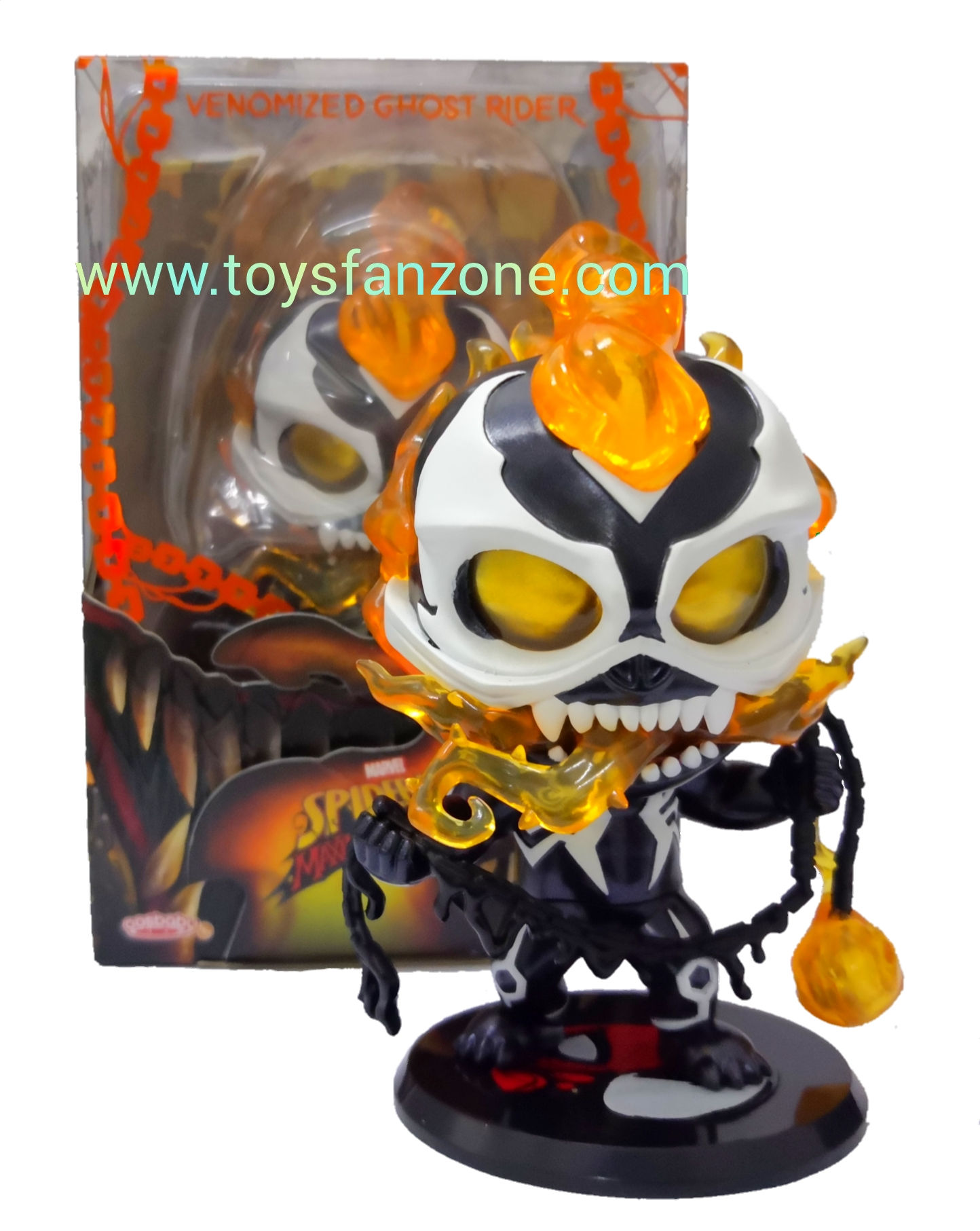 Wallpaper #g_TPOpMBKFX8bn3rq3n_197 Hot Toys Venomized Ghost Rider Cosbaby Cosb794