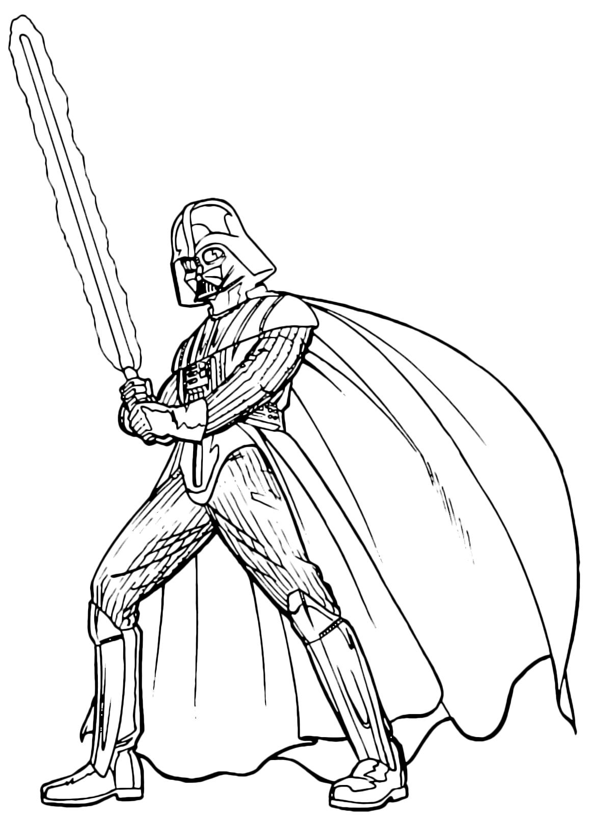 Wallpaper #J2cfA5MBSpphPi3-BbLr461 Star Wars Darth Vader Ready to Fight with His Lightsaber