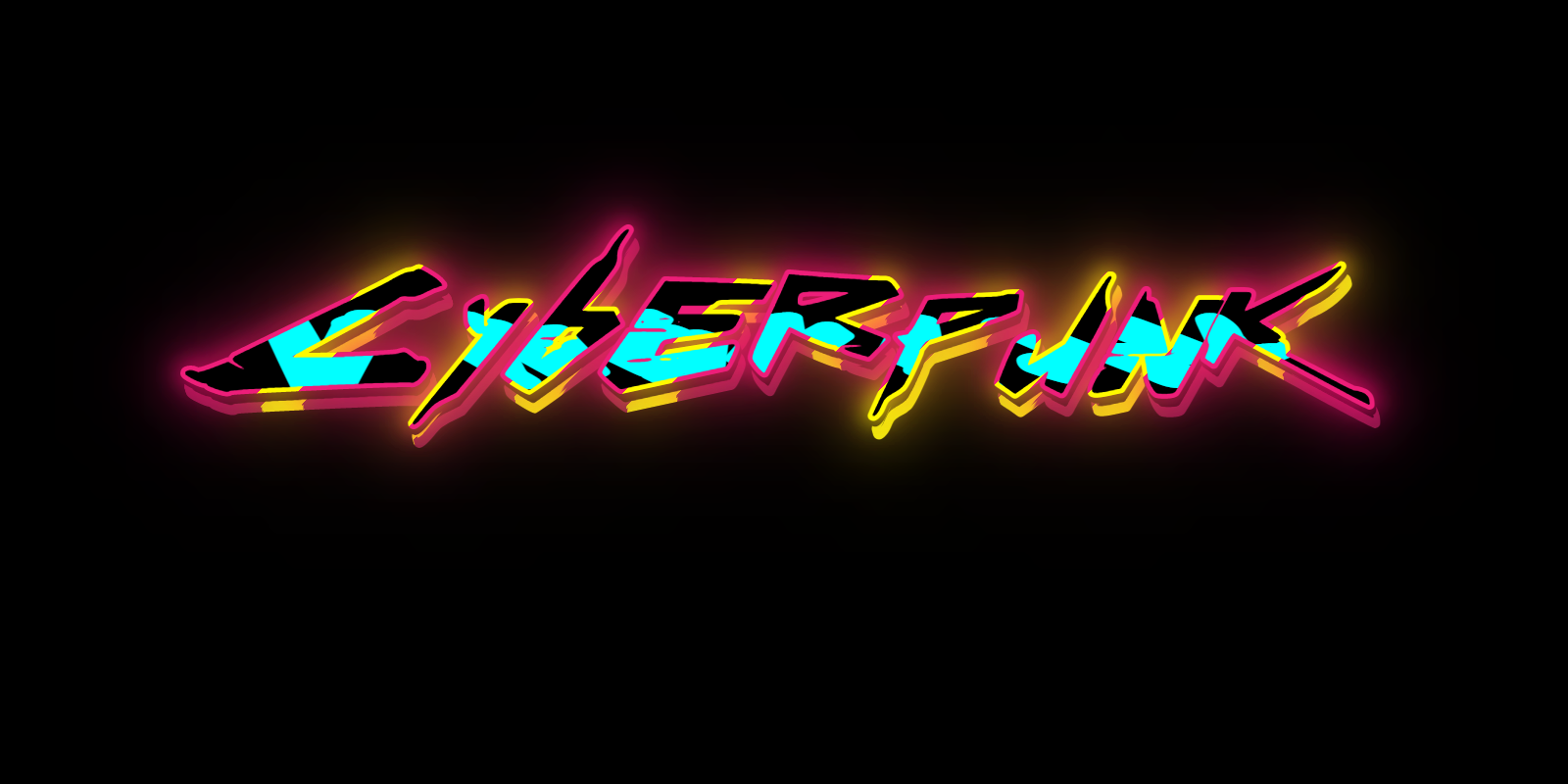 Wallpaper #dRnIFo8BtGB6xQ78q27c42 Download 3 Neon Text Styles for Cyberpunk 2077 Font Logotextom Font