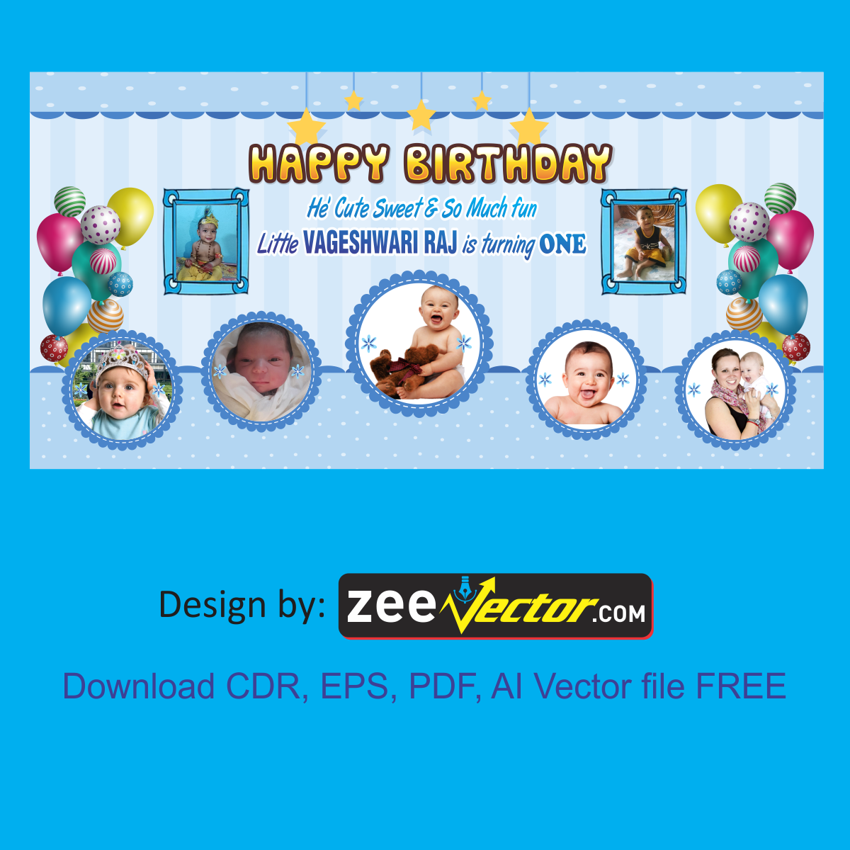 Wallpaper #GJzz4JIBZHQxiYarf7n2187 Birthday Banner Design with Photo Vector Design Cdr AI Eps Png Svg