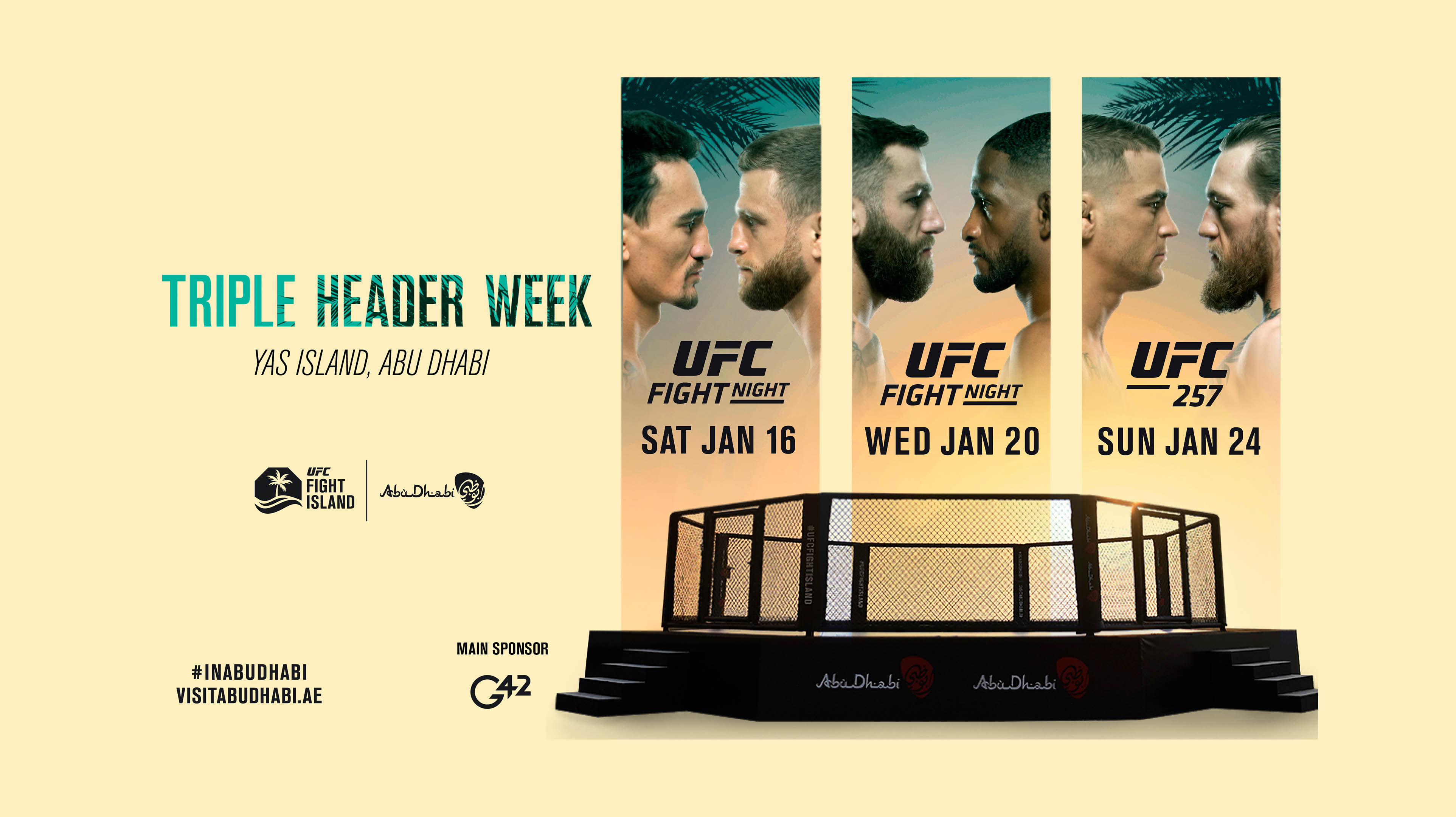 Wallpaper #TGeJ8ZIBSpphPi3-k2wF30 UFC Returns to Abu Dhabi for Fight Island Triple Header Experience