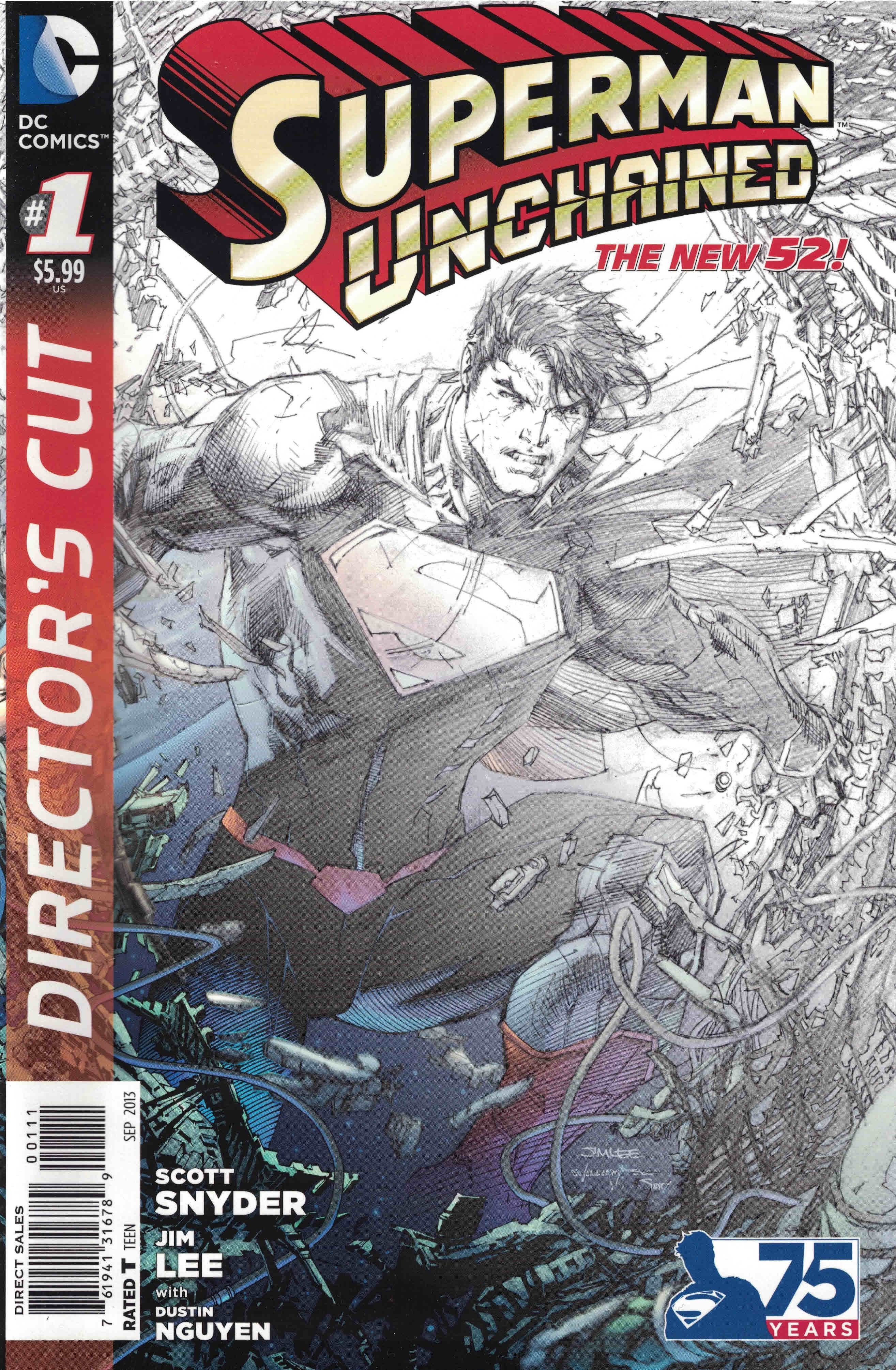 Wallpaper #3Bn2H48BtGB6xQ78nHwg27 Superman Unchained 1 Directors Cut Jim Lee Sketch Variant DC Comics