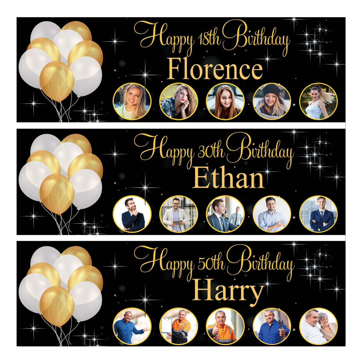 Wallpaper #PDHeNZMB5zzyi_yYylio153 Photo Personalised Birthday Banner 2 Pieces from Ps799 Free Post