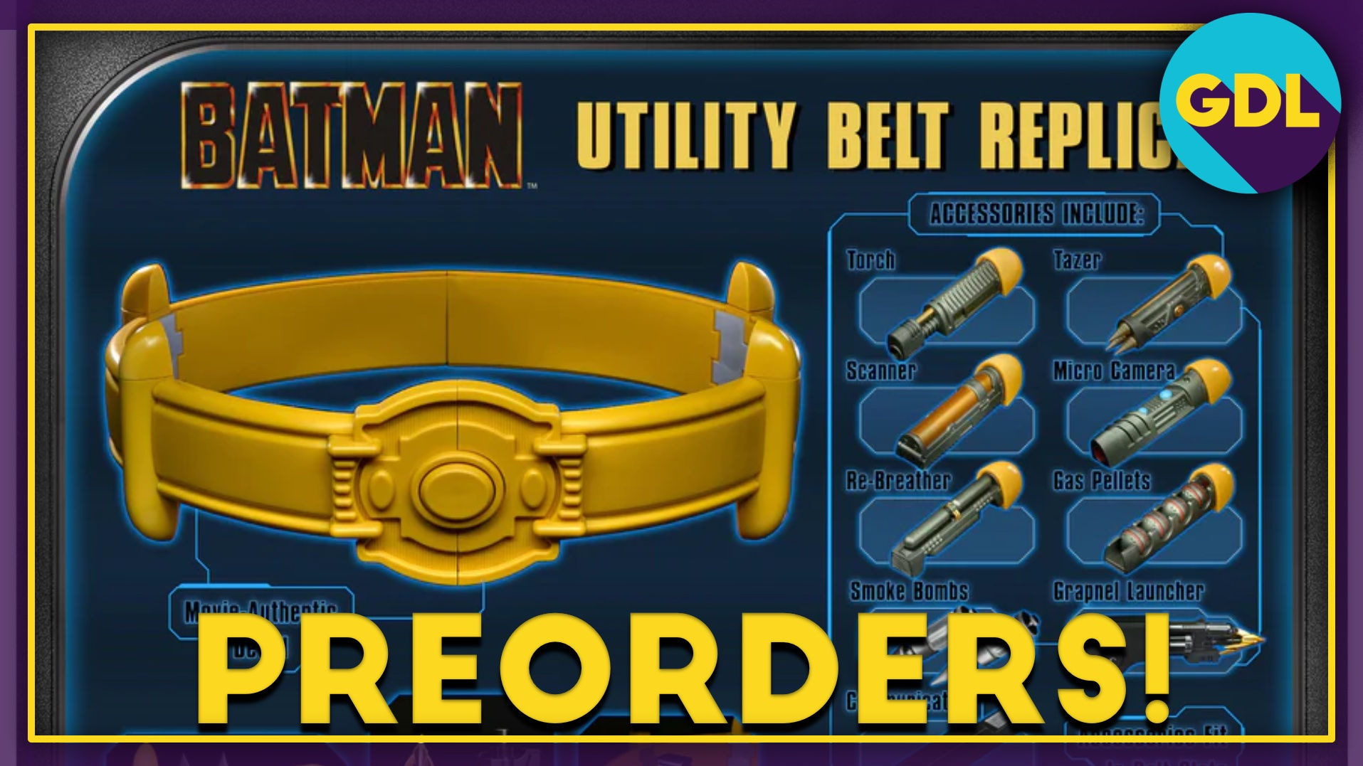 Wallpaper #UnfFJpMB-pgBXx60VaNl40 Pre Order Neca 1989 Batman Utility Belt Prop Replica Bundle Geek