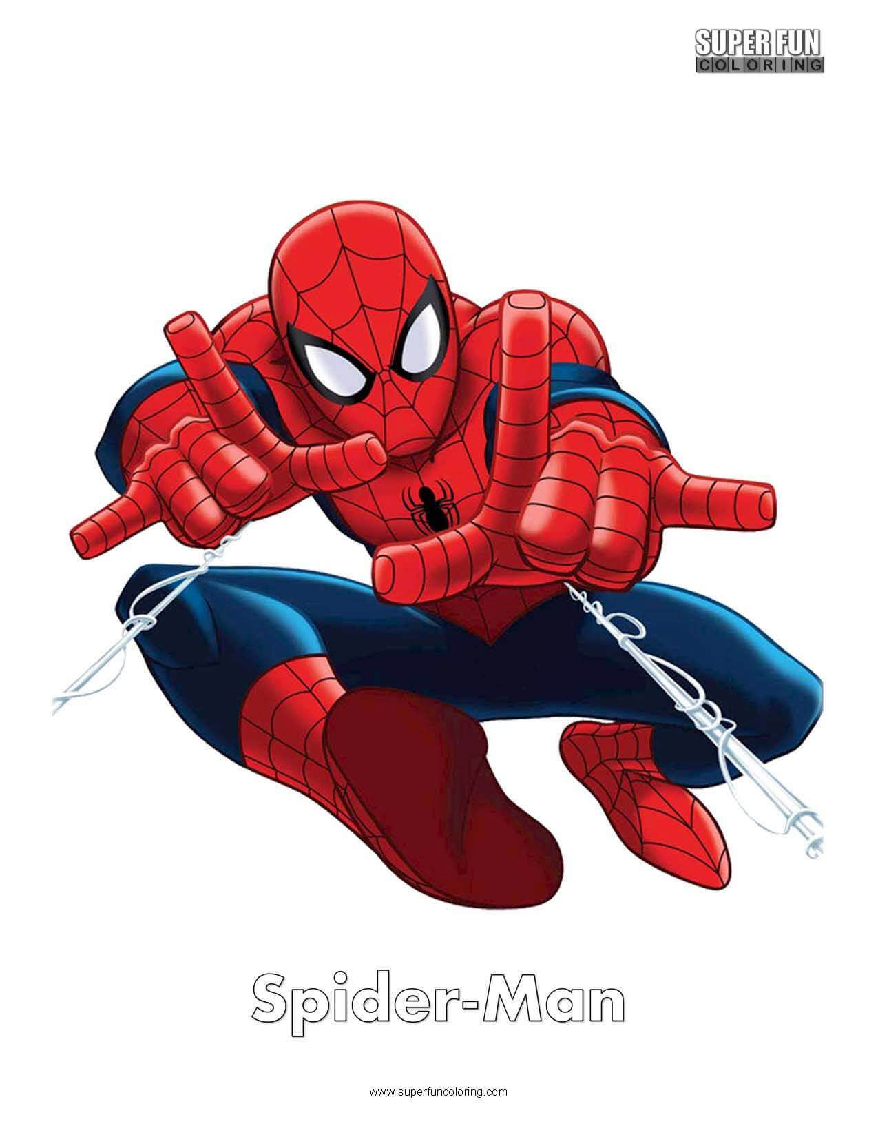 Wallpaper #0neeJ5MB-pgBXx603KZG184 Spider Man Coloring Page Super Fun Coloring