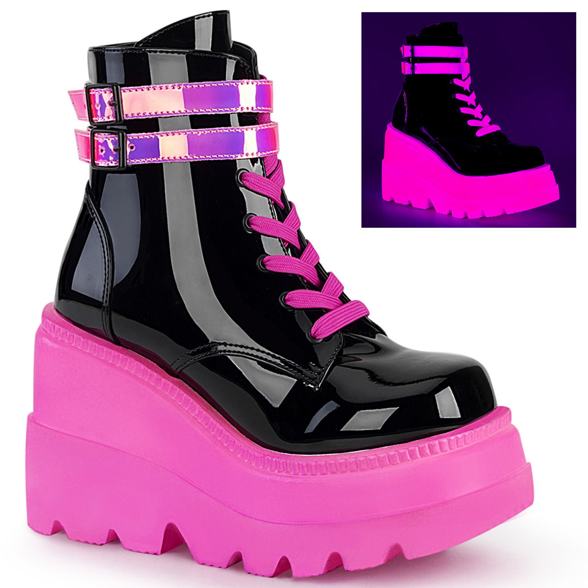 Wallpaper #_GdHAZMBSpphPi3-rqlZ0 Rosa Neon 115 Cm Shaker 52 Botines Cyberpunk Plataforma