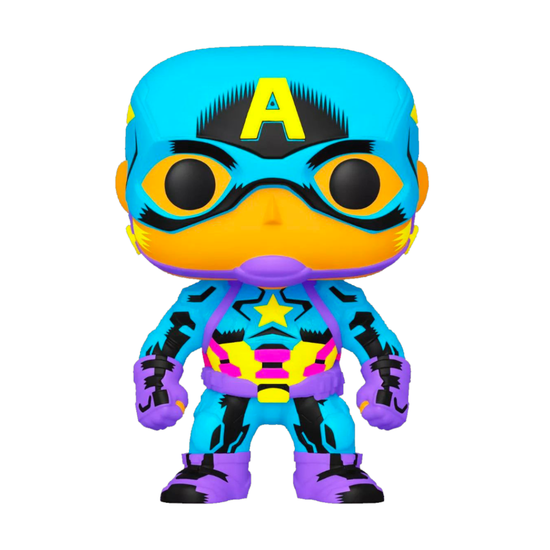 Wallpaper #vWfWEJMBSpphPi3-LPSt165 Marvel Black Light Captain America Funko Pop Vinyl Pops U Like