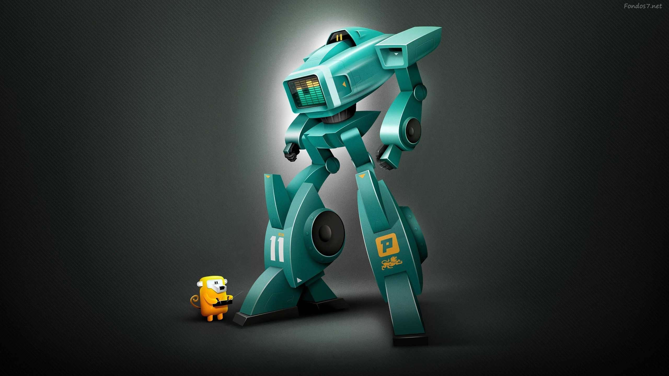 Wallpaper #i3KILpMBD4NYj7FJyuXv205 Free Download Descargar Fondos De Pantalla Robots 3D HD Widescreen