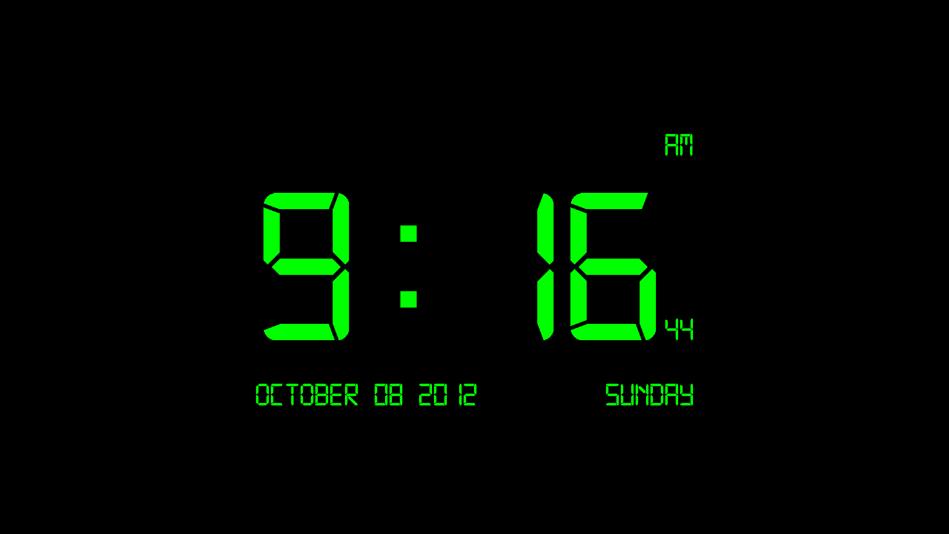 Wallpaper #4abd0 Minimalist Clock Screen Savers for Mac