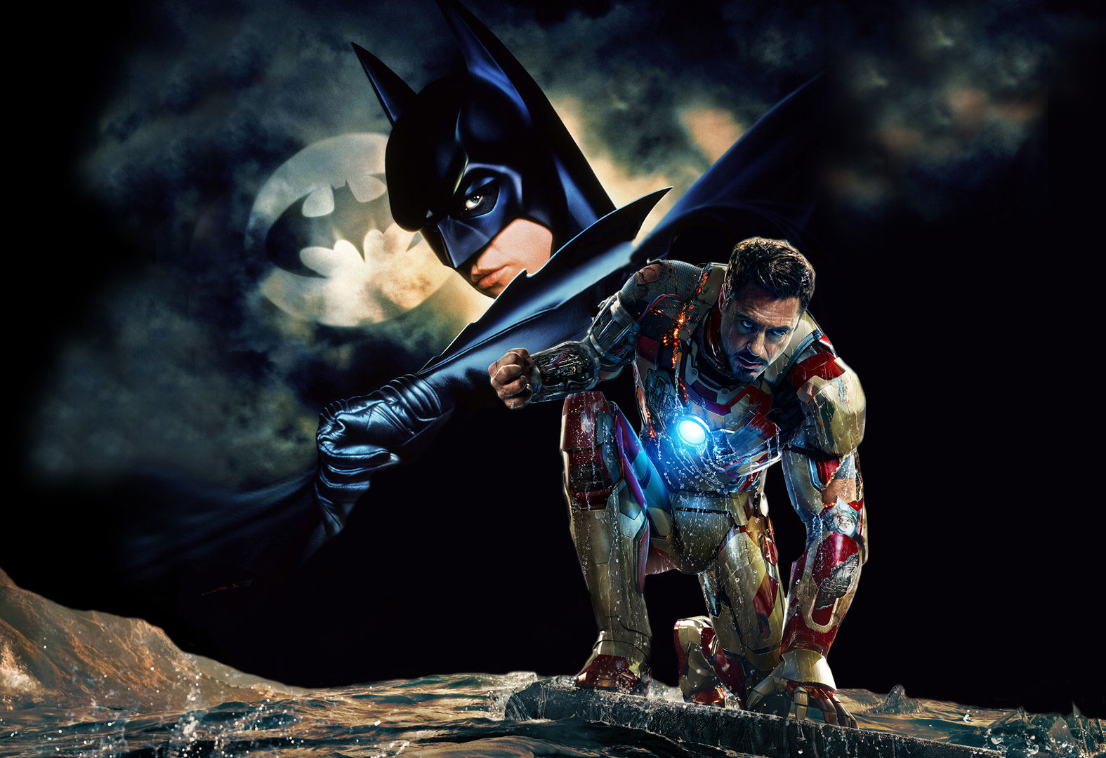 Wallpaper #KCwlSZMB0E1QgA7w7fLP12 10 Batman vs Iron Man Wallpapers Wallpapersafari
