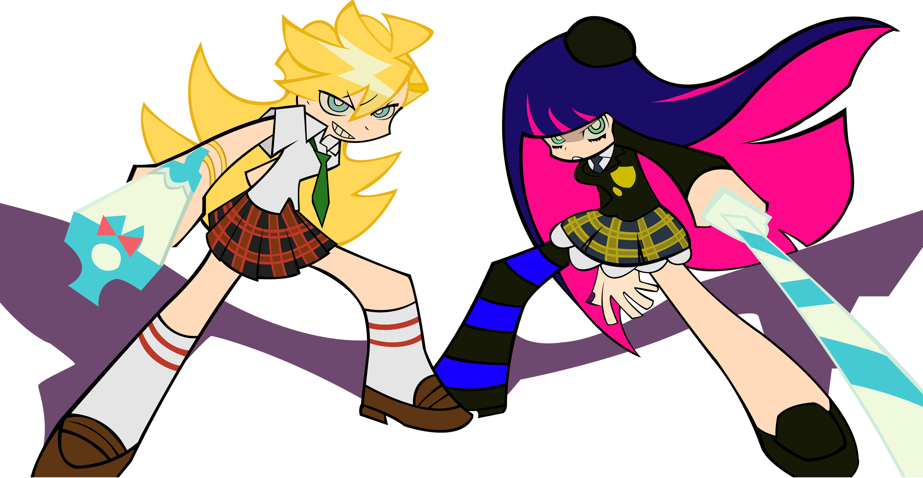 Wallpaper #bc206 Stocking and Panty Panty Stocking with Garterbelt and 1 More Drawn