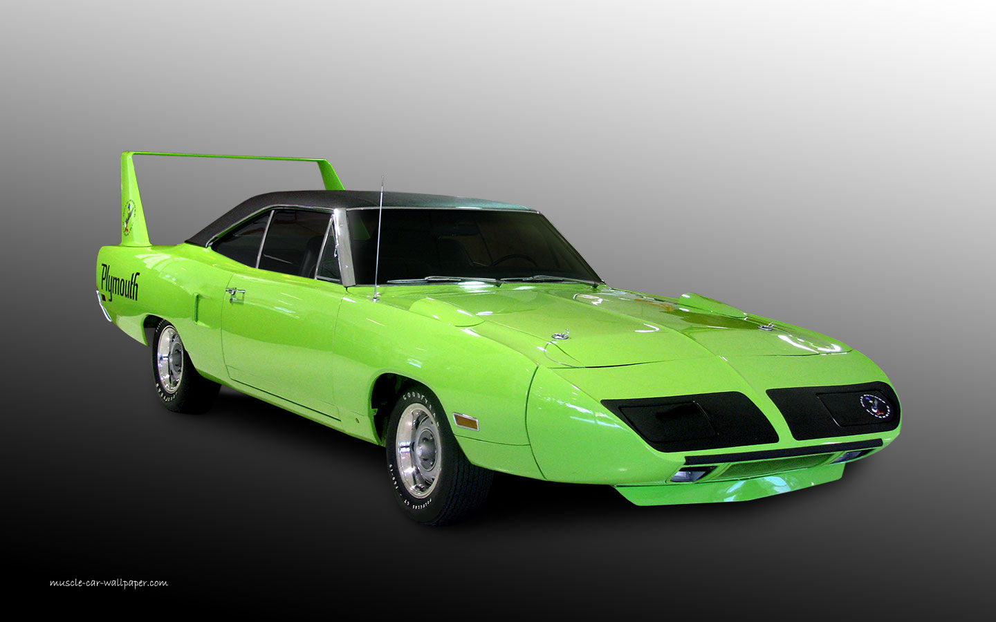 Wallpaper #lnOZg44BFI5NbQks9htG37 A Green 1970 Plymouth Superbird