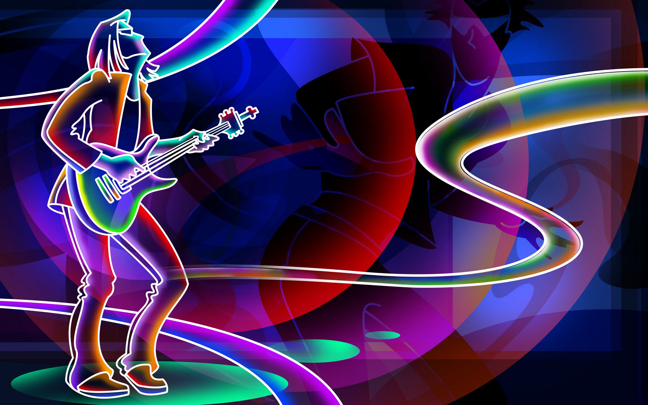 Wallpaper #1kUCm44B7YBJg1BVU6FV18 49 Neon 3D Wallpapers Wallpapersafari