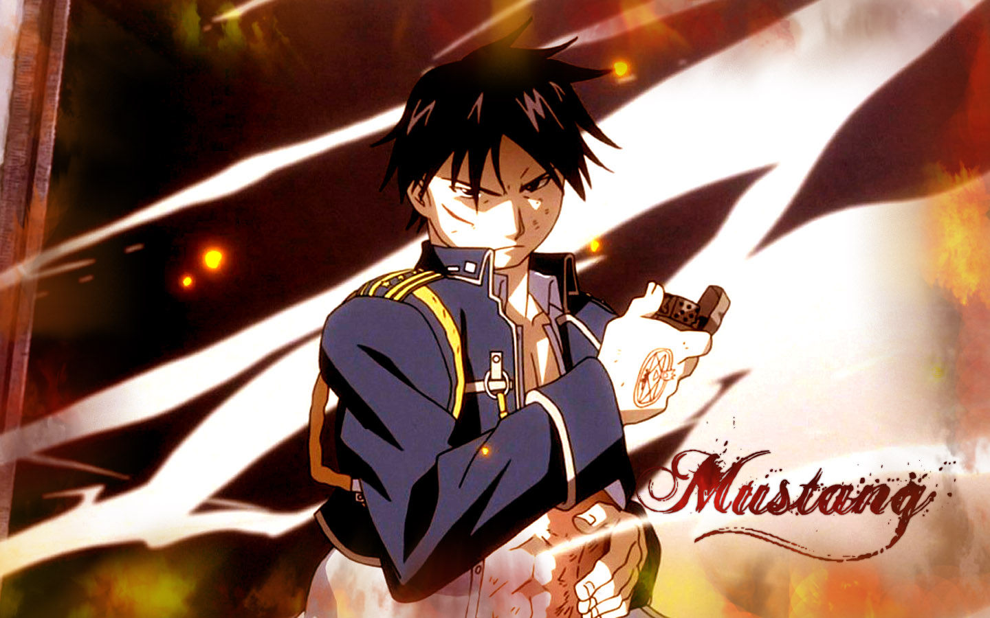 Wallpaper #f6bbb Full Metal Alchemist Roy Mustang Flame Alchemy Decal Etsy