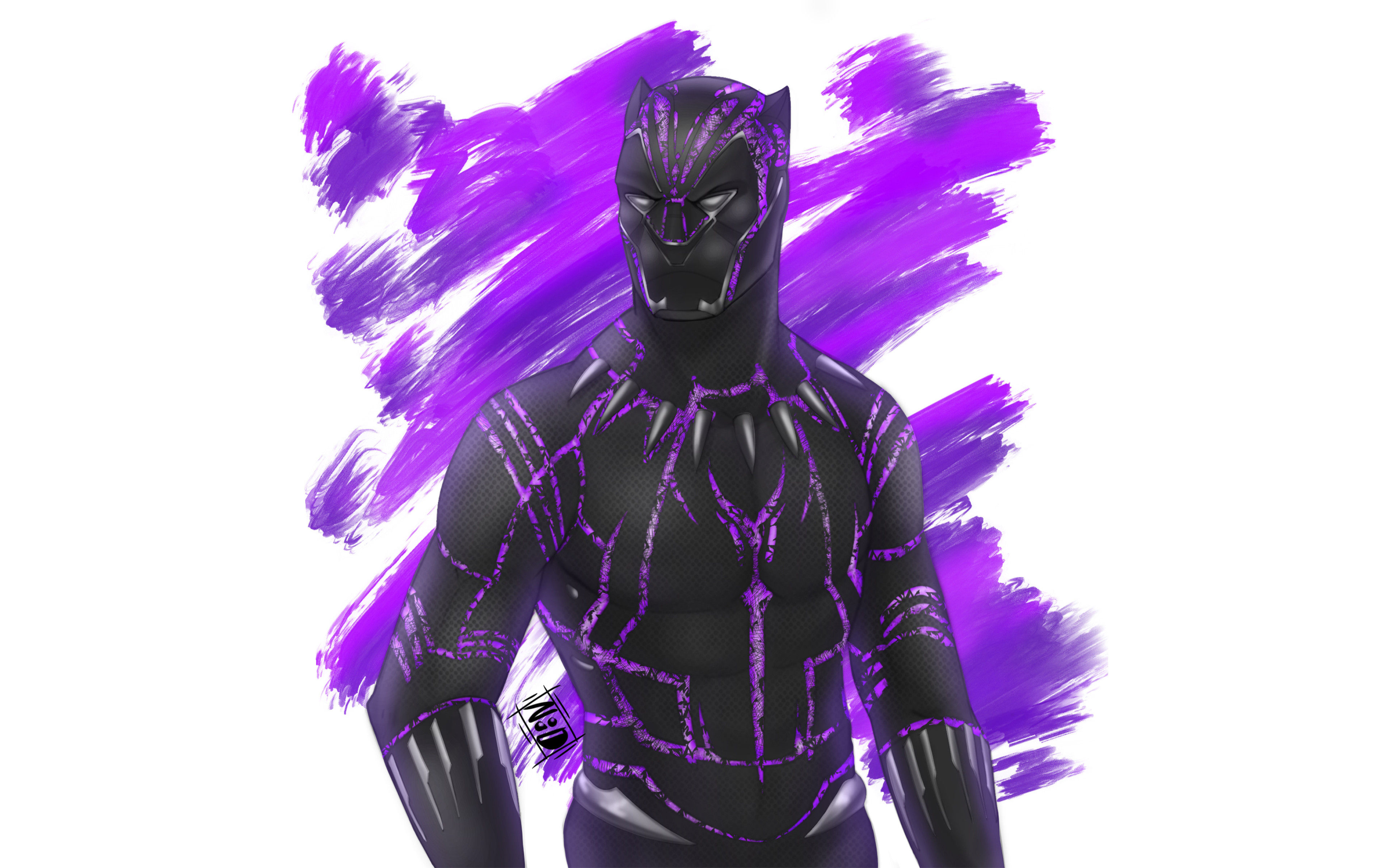 Wallpaper #SBrvTpMB1yWOL4qgL34p254 Download Black Panther T Challa Purple Wallpaper Teahub Io by