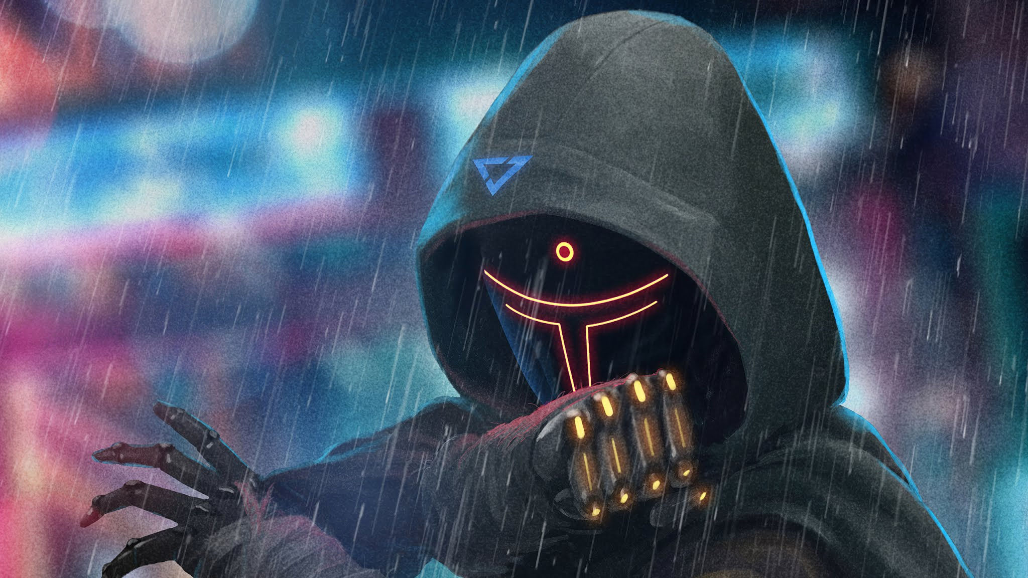 Wallpaper #KO9sS5MBMN-XEVvVwjtk68 Free Download Cyberpunk Ninja HD Wallpaper 2048x1152 for Your