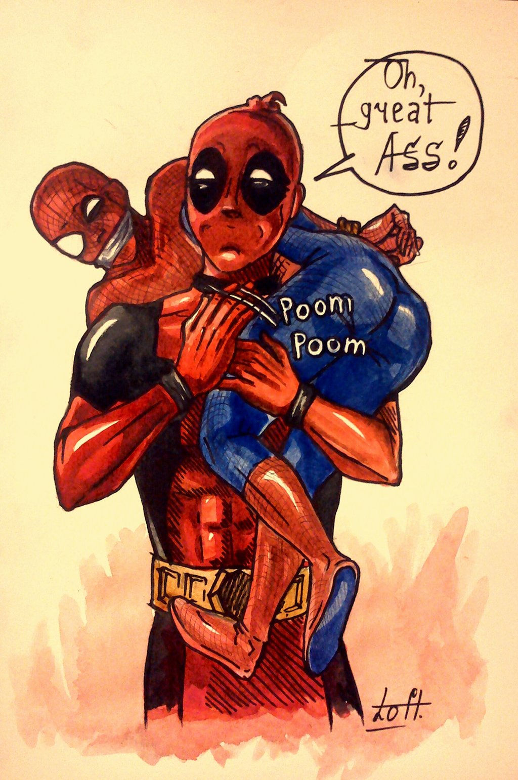 Wallpaper #pH2N8Y4Bnwiau_P6SQlv45 Deadpool and Spiderman Wallpaper Wallpapersafari