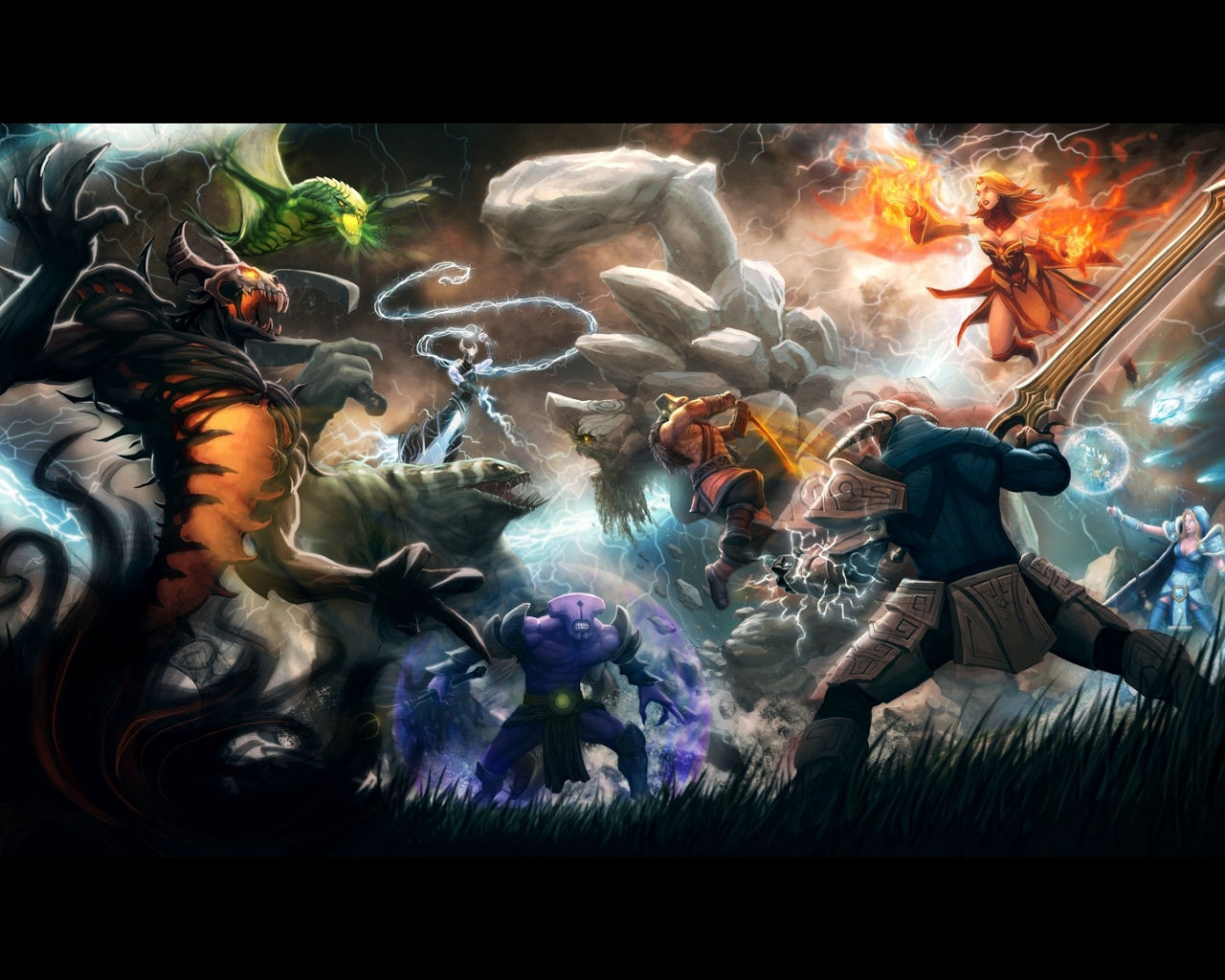 Wallpaper #5d1cd Wallpaper Epic Battle Dota 2 Heroes Night Stalker 4000x2500