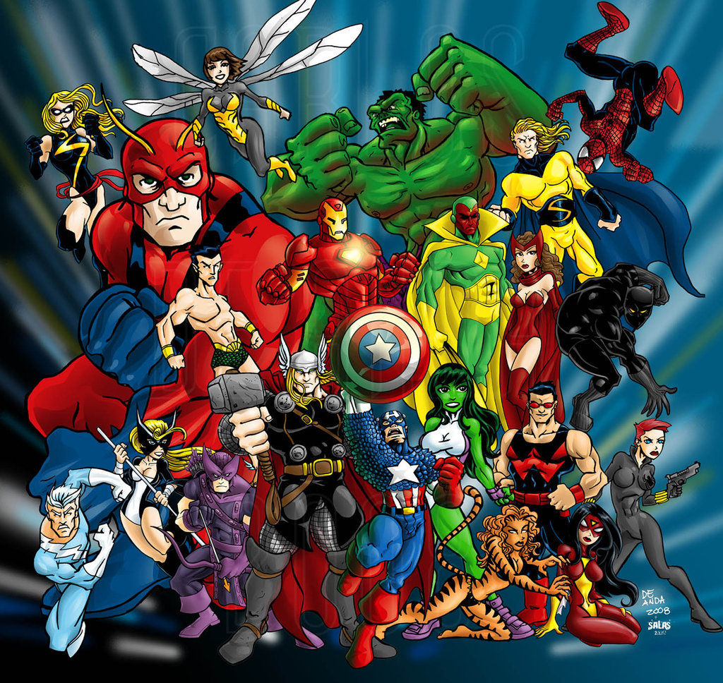 Wallpaper #shnsEo8BtGB6xQ78dGRS24 49 Avengers Cartoon Wallpaper Wallpapersafari