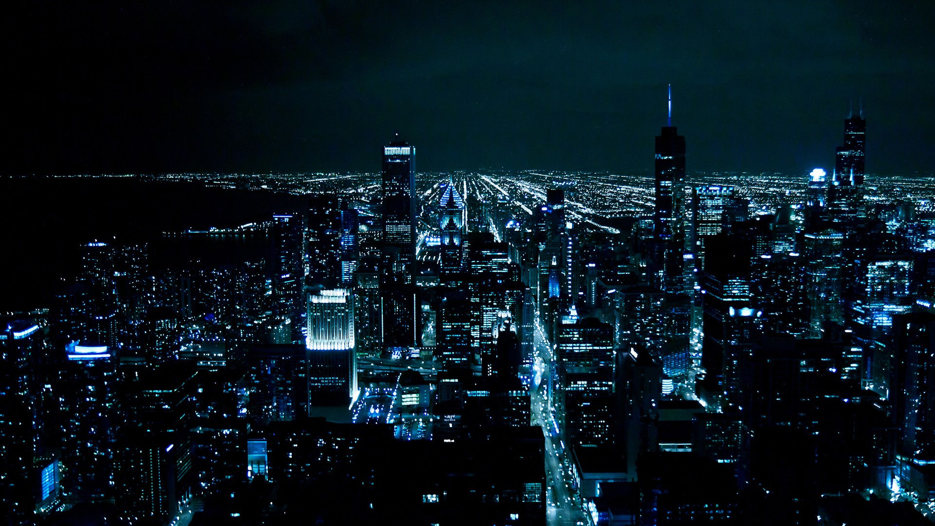 Wallpaper #2zG7NZMB5zzyi_yYB1eg0 Free Download Download the Dark Night Chicago as Gotham Wallpaper Free