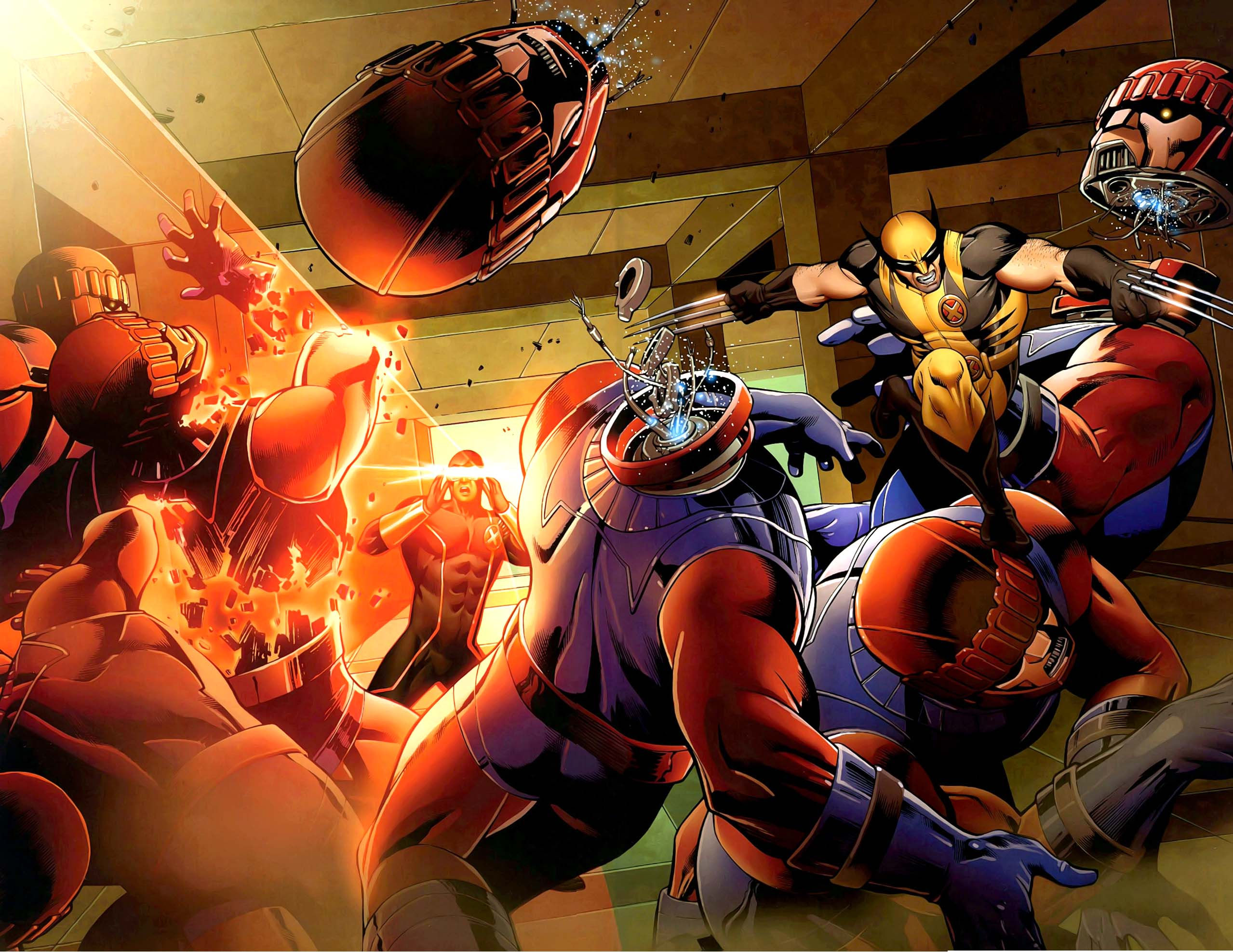 Wallpaper #-63cMZMBKf019FdaOxFD476 Download Cyclops and Wolverine vs Sentinels Icnewbies by at Jasminet51