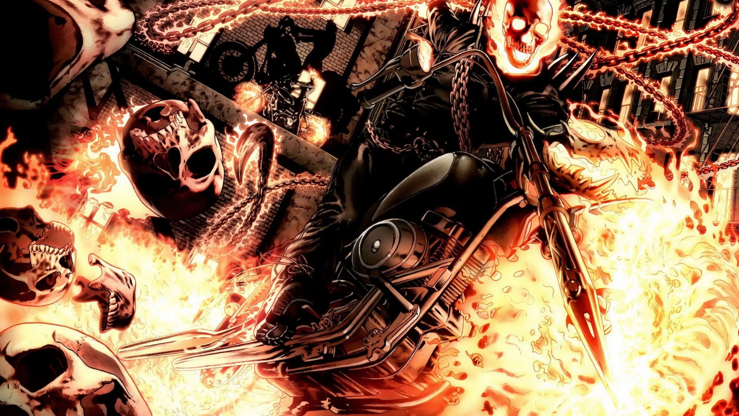 Wallpaper #4_QTOpMBKFX8bn3r23cf82 Free Download Comics Ghost Rider Marvel Comics 1920x1080 Wallpaper Art