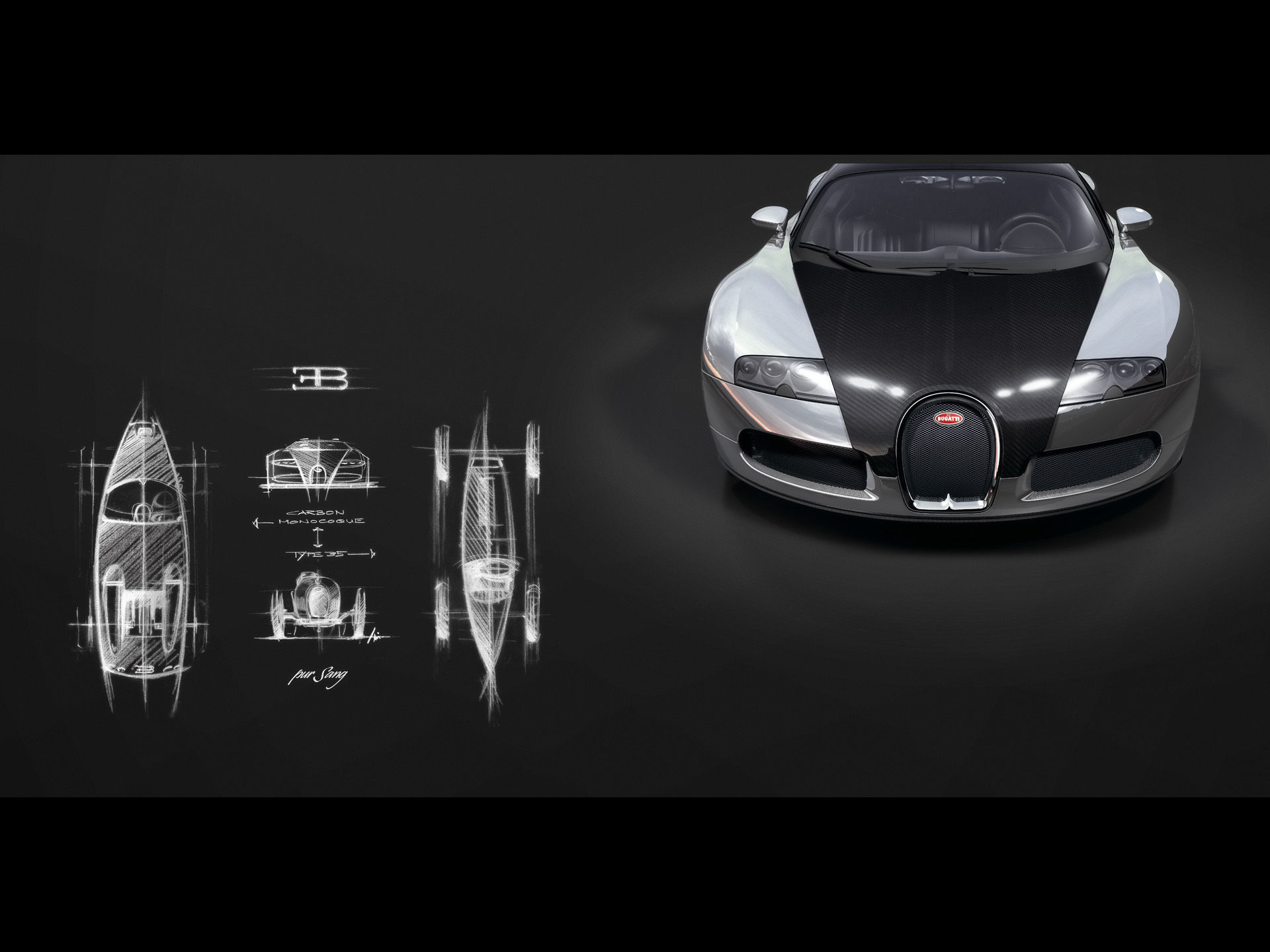 Wallpaper #Z1hnNJMBzN9vxX34lDyA252 Free Download Bugatti Eb Veyron Pur Sang Front 1920x1440 1920x1440