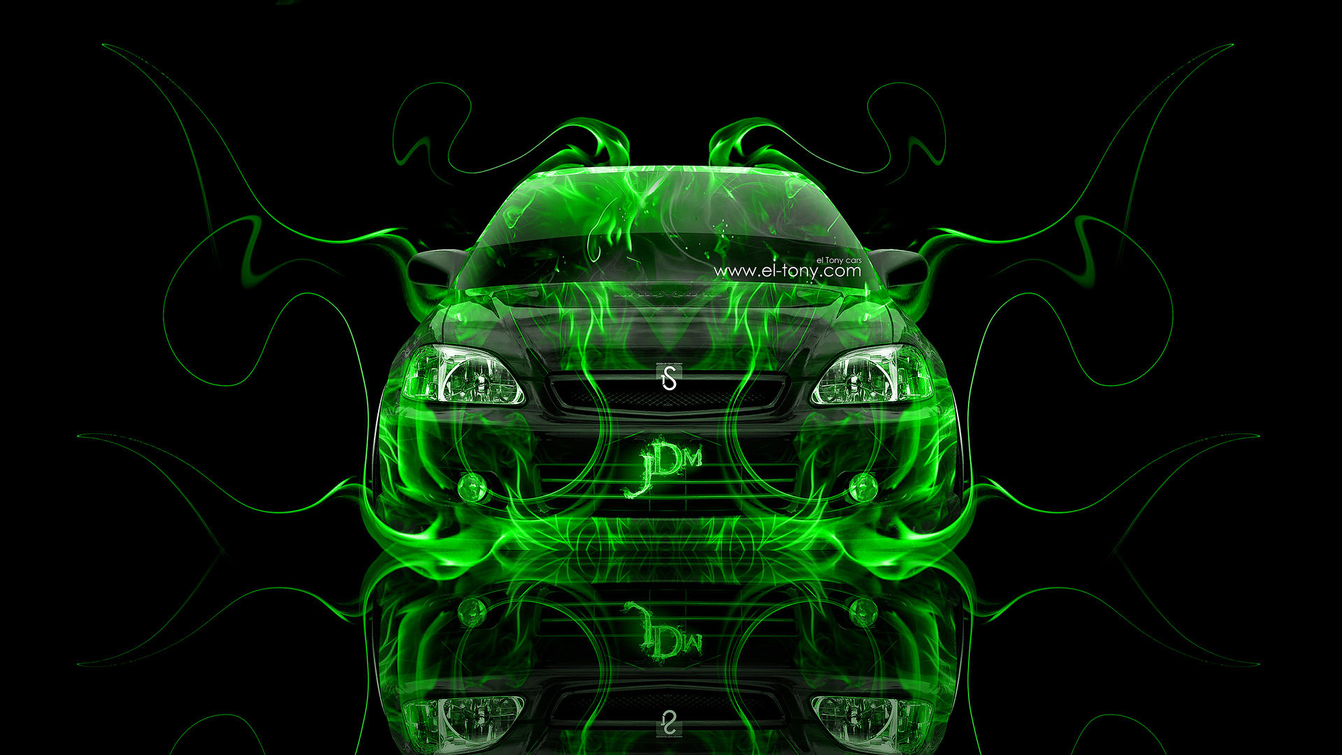 Wallpaper #i2feEpMBSpphPi3-vv0R233 Download Honda Civic Jdm Fire Abstract Car El Tony by at Carllyons
