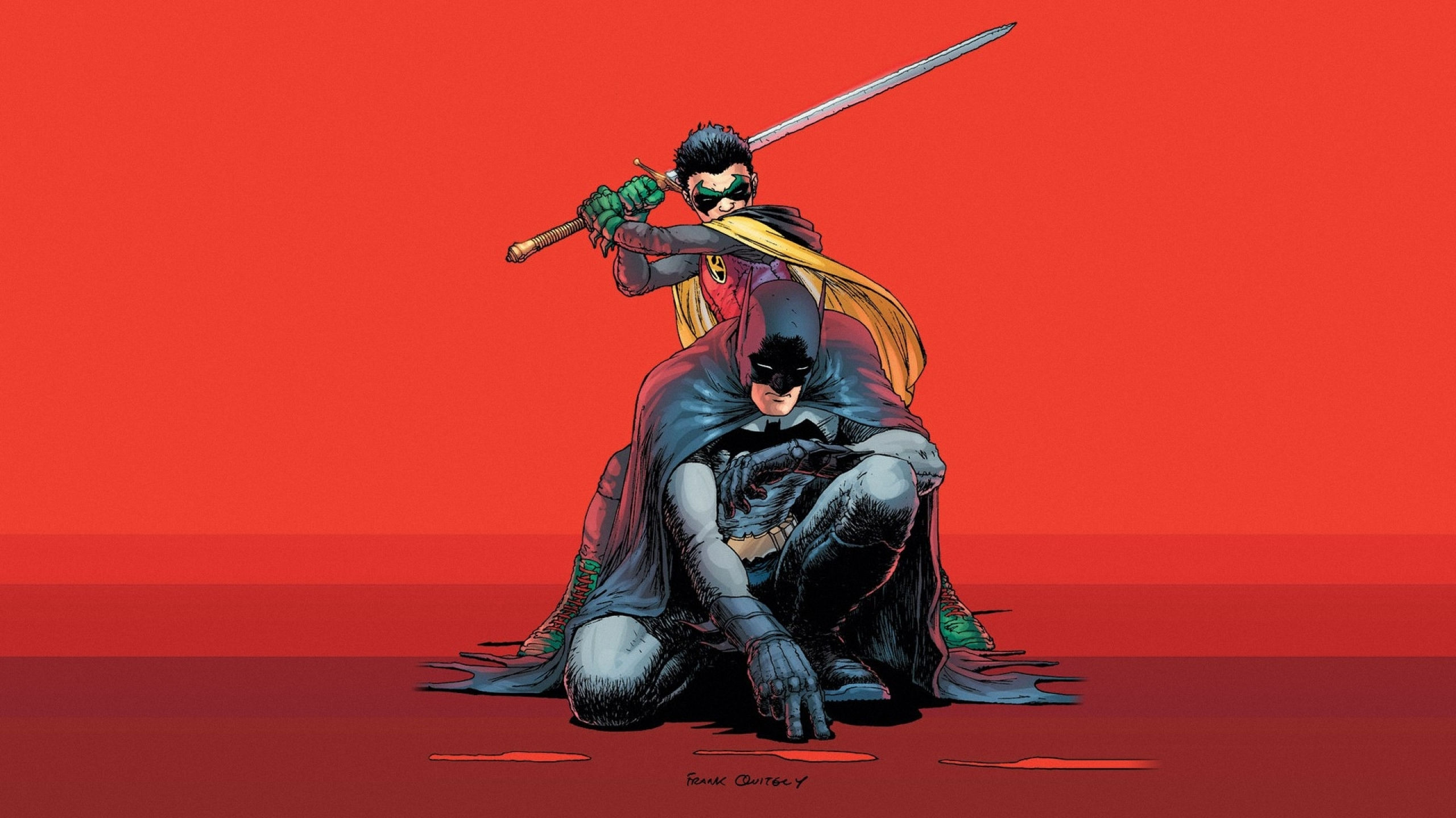Wallpaper #jBkZHo8BtGB6xQ78PXh746 Free Download 2560x1440 Batman Robin DC Comics Comics Superheroes