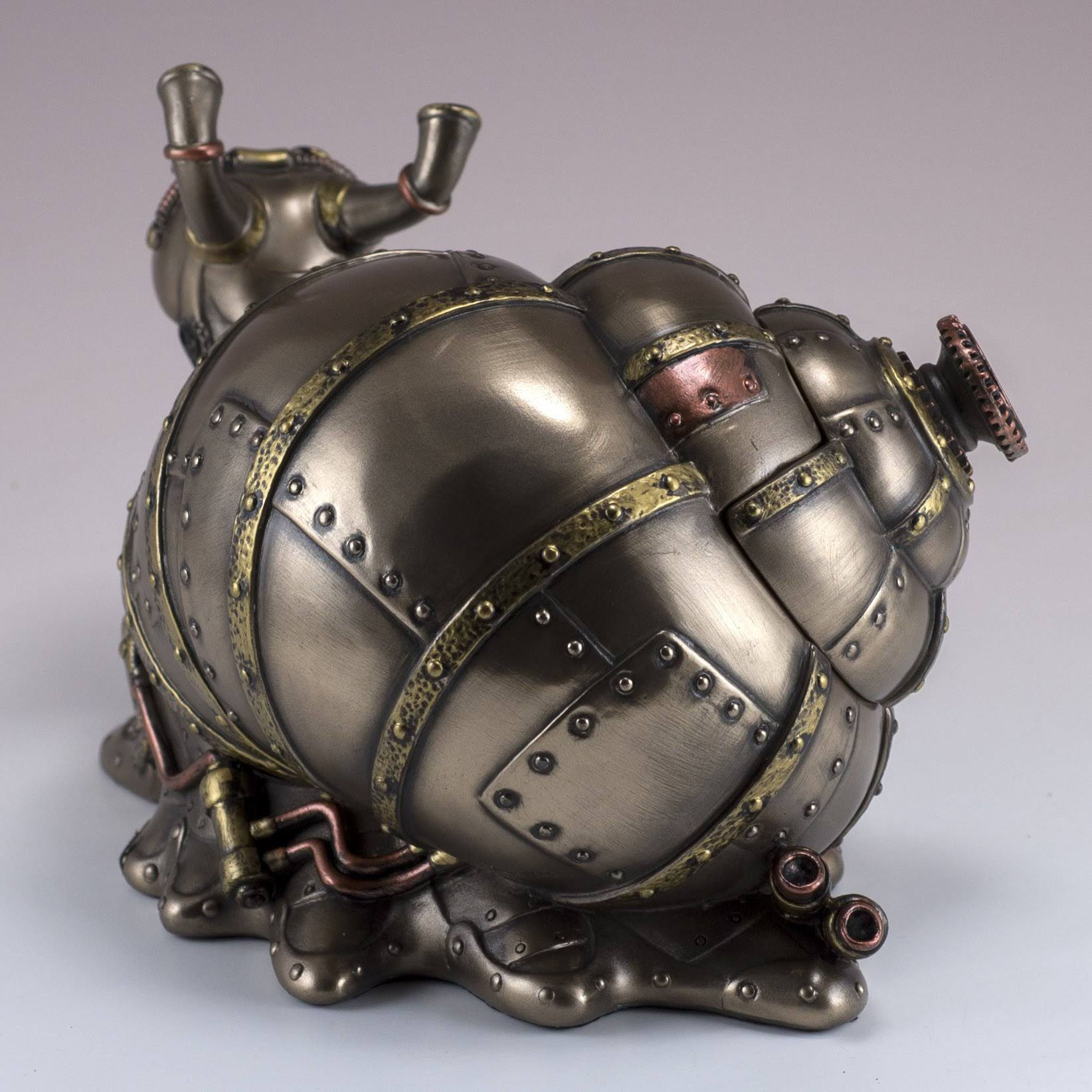 Wallpaper #7DE0NZMB5zzyi_yYk1WD174 Veronese Design Highly Detailed Steampunk Land Snail Trinket Box Wgl 03