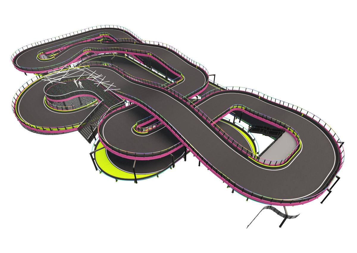 Wallpaper #DmcYA5MBSpphPi3-S7Li139 Red Hawk Casino Multi Level Go Kart Track Designed and Built by 360 Karting