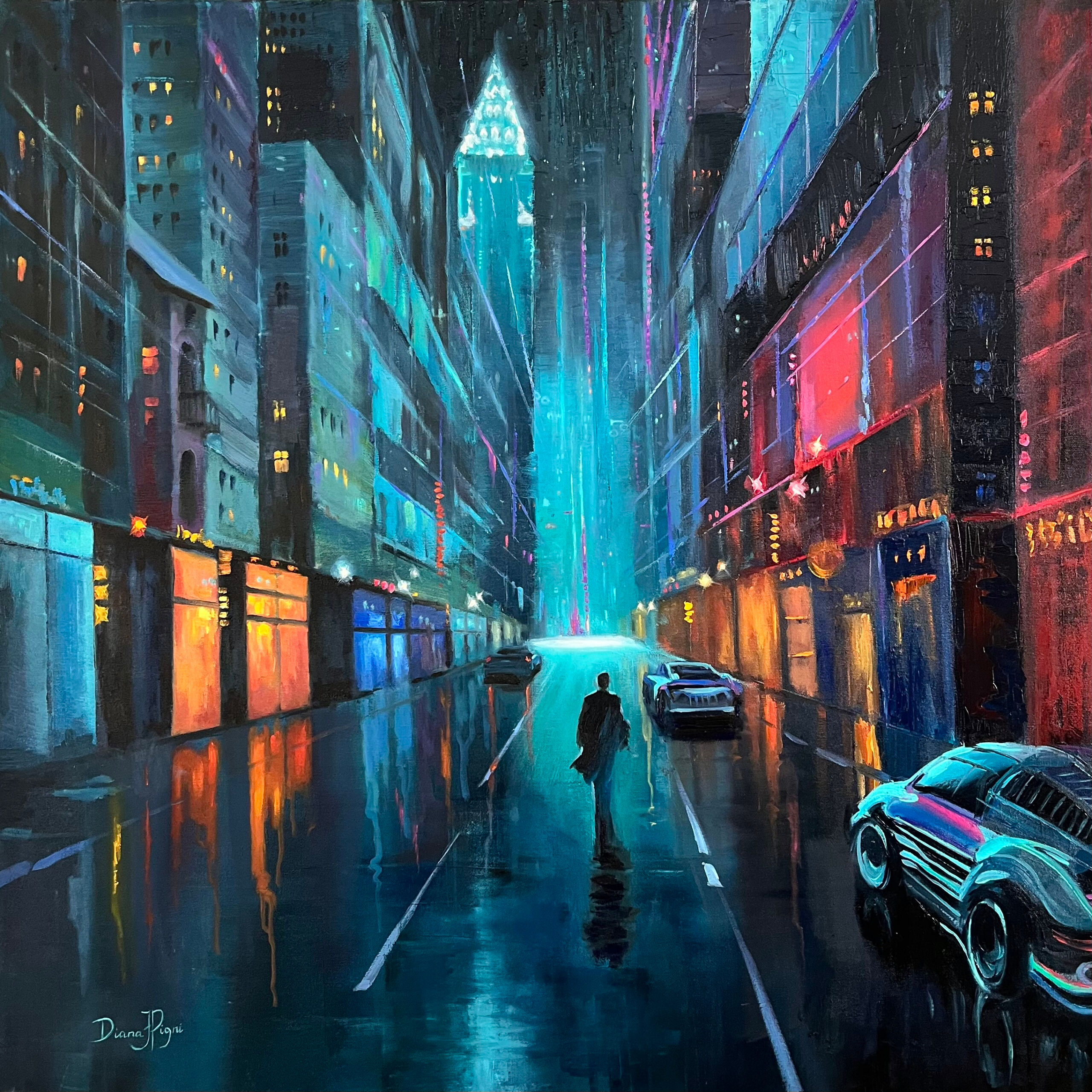 Wallpaper #BmhqHZMBSpphPi3-8yaW2 New York Neon Cyberpunk Painting