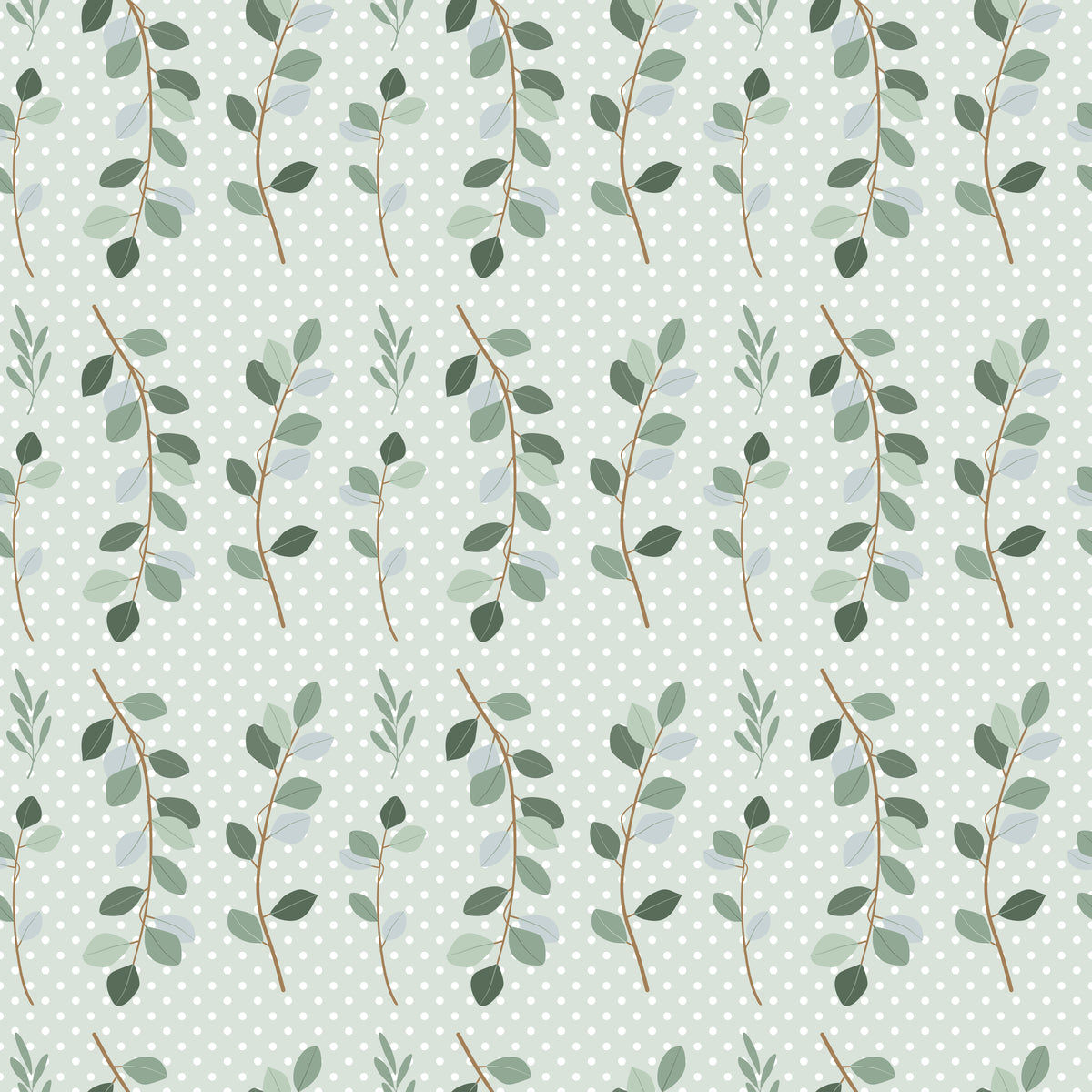Wallpaper #am19apcBycdYOYFTxHE6162 Water Green Leaf Patterns on Water Green Fabric E1136 Jersey Print