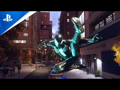 Wallpaper #_bgz2JIBJvJKYCmEJObp371 Marvels Spider Man 2 Black Suit Freeroam Gameplay PS5 4K 60fps Hdr