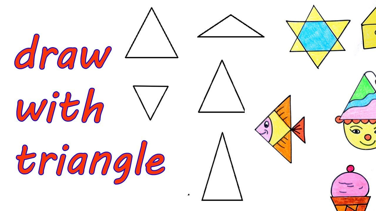 Wallpaper #Dbiz25IBJvJKYCmE9fje5 Draw with Triangle Draw with Basic Shapes Youtube