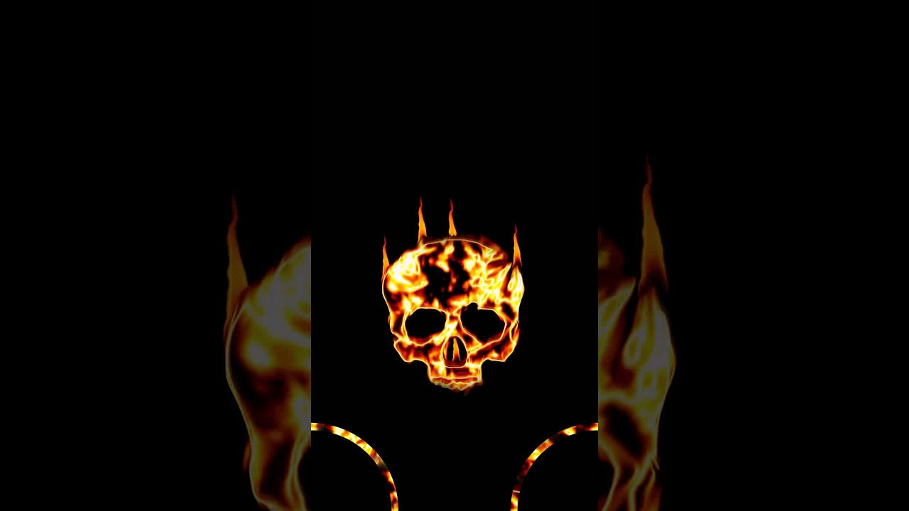 Wallpaper #XLhI2JIBJvJKYCmEa-fn19 Flaming Skull Animated Youtube